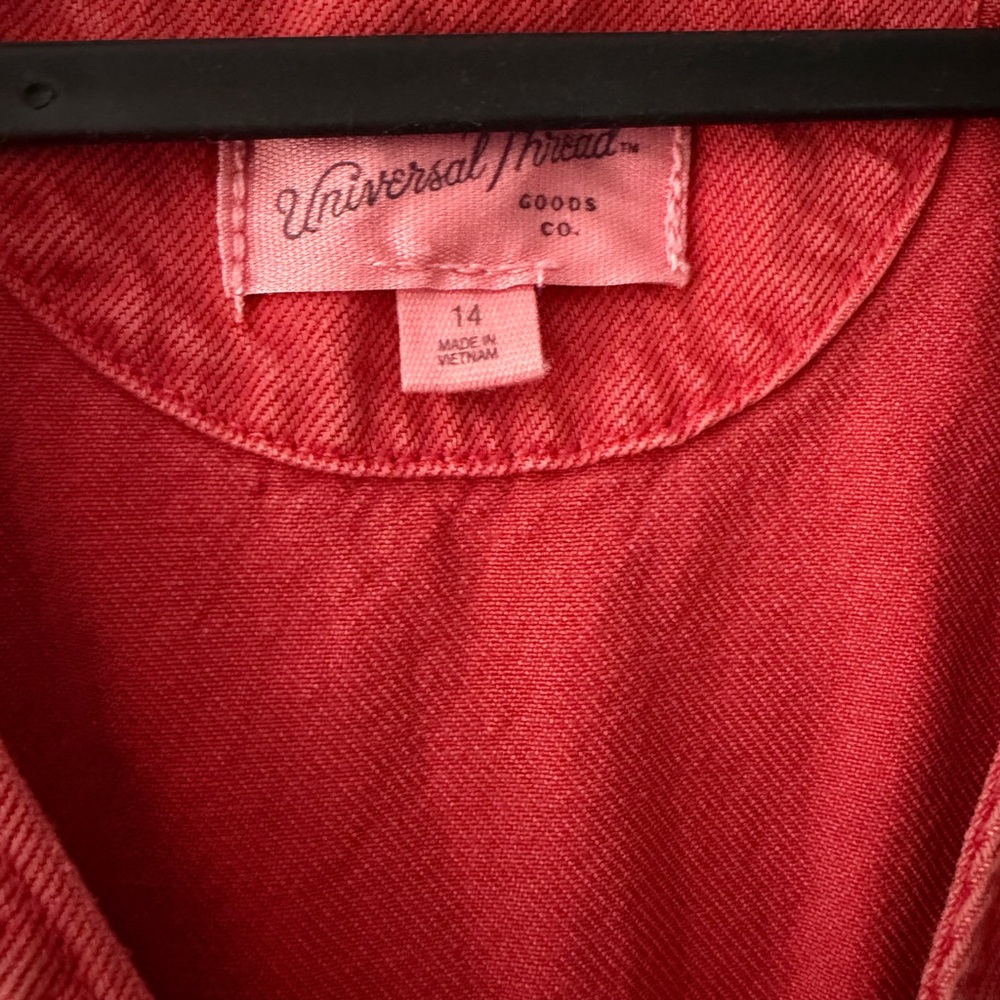 Universal Thread Red Denim jumpsuit - image 3